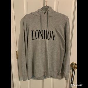 XS H&M London hooded sweatshirt